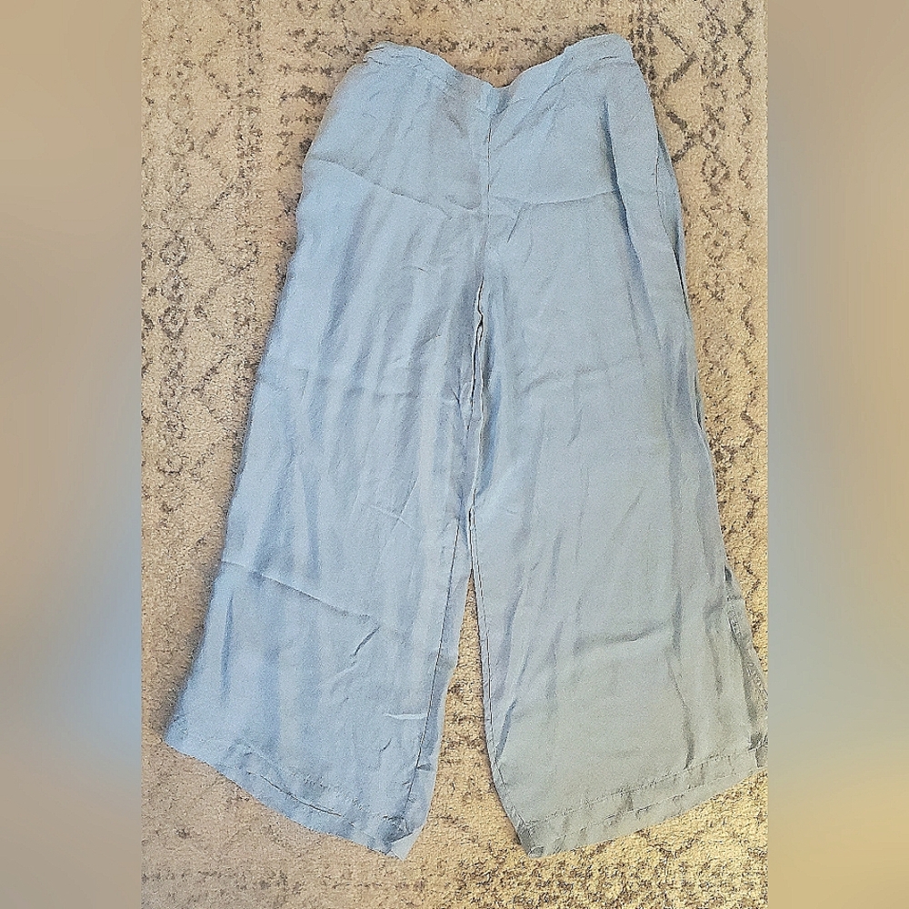 Athleta Calm Cool Light Blue Wide-Leg Pants XL
